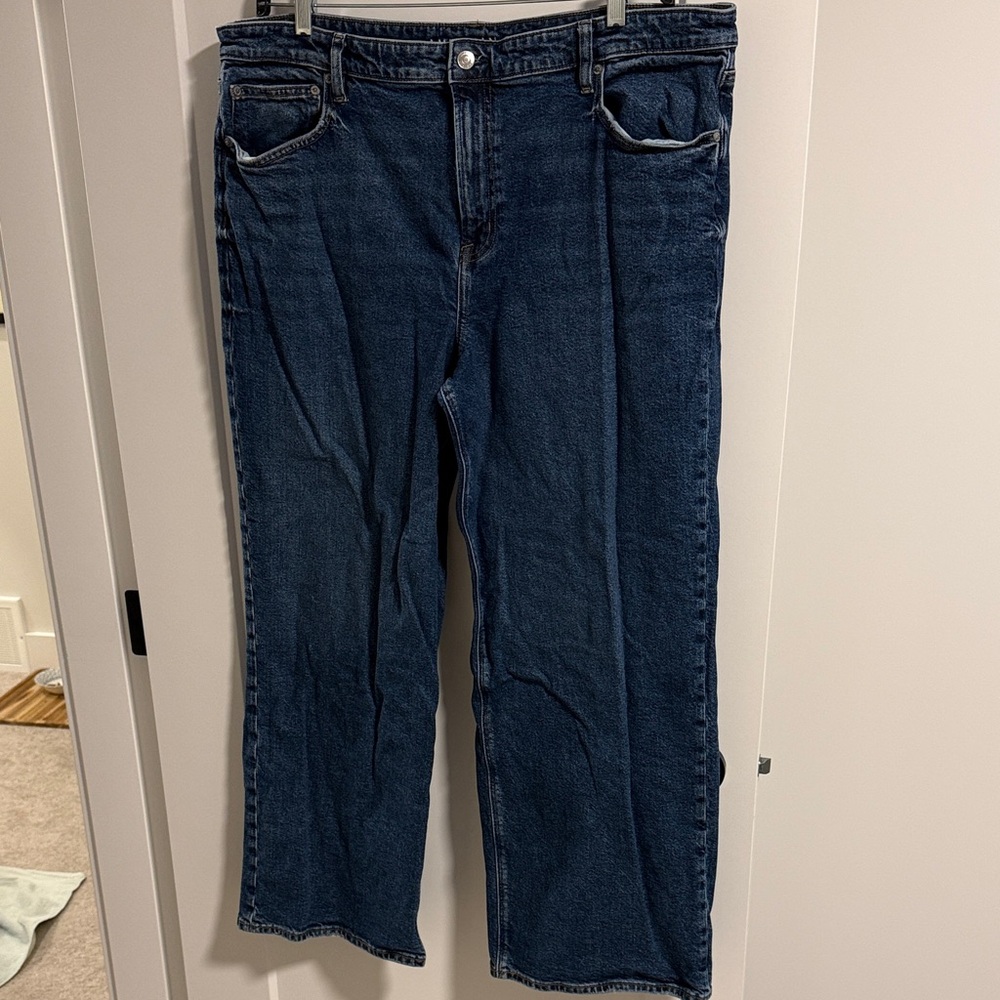 American Eagle Outfitters Stretch Blue Jeans Wide Leg